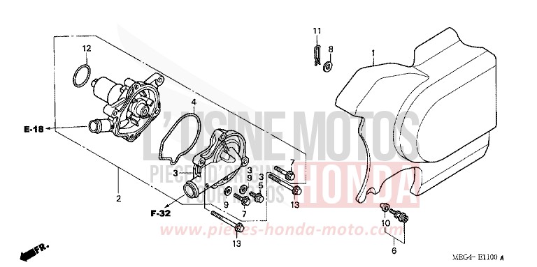 WASSERPUMPE von Shadow Aero CANDY BLAZE ORANGE (YR196BB) von 2006